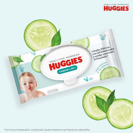 Toallitas Húmedas Huggies Cuidado 4 en 1, 240uds